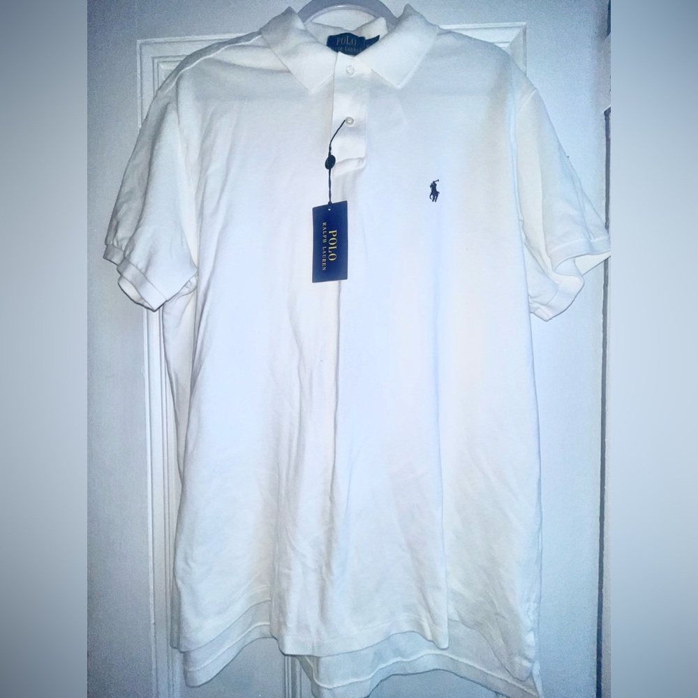 NWT, POLO RALPH LAUREN CUSTOM FIT WHITE SHIRT! Size XL